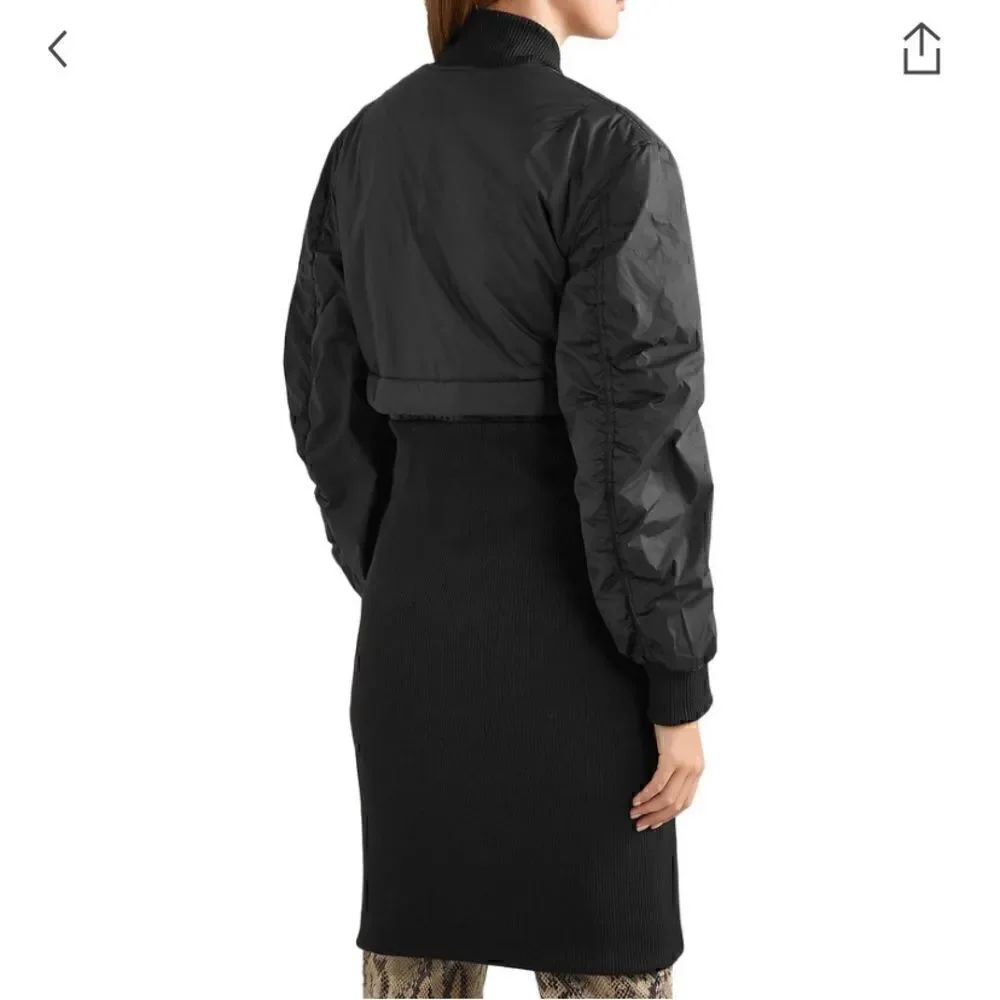 Marquesalmeida Convertible Cropped Shell And Ribbed-Knit Bomber Jacket#7 — image 5 of 8